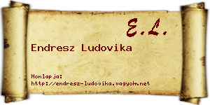 Endresz Ludovika névjegykártya